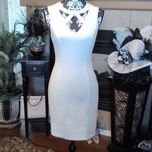 Guess white sleeveless dress